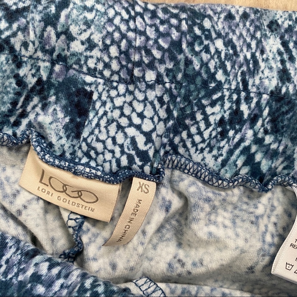 Logo by lori Goldstein snakeskin print leggings - Picture 2 of 3